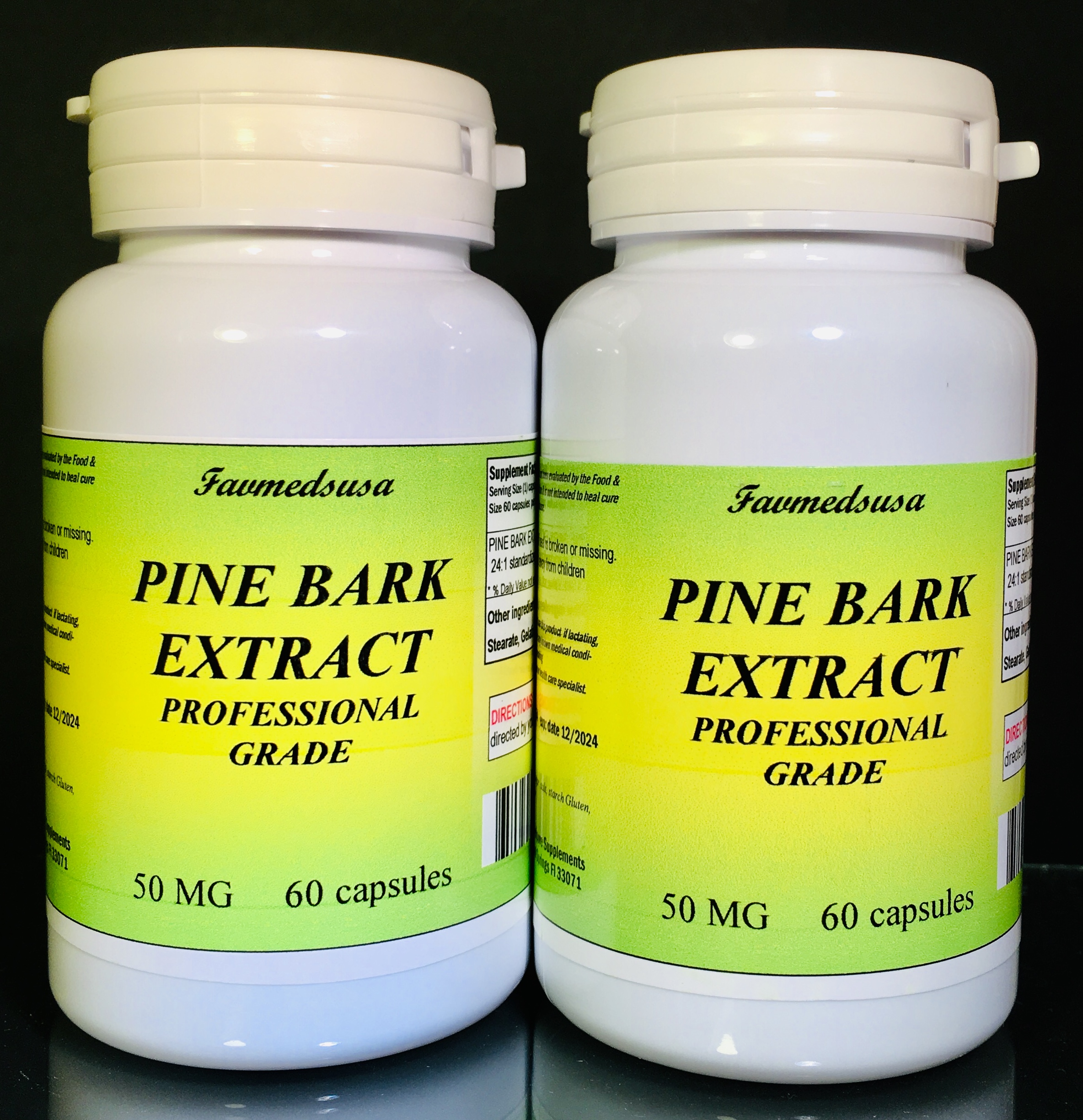Pine Bark Extract 50mg - 120 (2x60) capsules